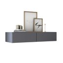 Ver imagem 2 de Aparador Buffet De Parede Com 2 Gavetas Espaçosas Design Clean Moderno Porta Retrato e Bebidas 90cm 