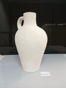 Ver imagem 2 de Vaso Decorativo de Cerâmica Bege 25x15x15cm Enfeite Sala Mesa Estante Aparador