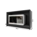 Ver imagem 2 de Armário Aéreo Cozinha 80 cm Bariloche 100 % MDF 6225.33 Chumbo - Indekes