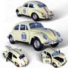 Super Carrinho Miniatura Fusca Herbie 53 o Filme Fricção Coleção 1957 - 4
