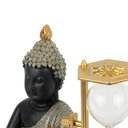 Ver mais imagens de Escultura Buda com Ampulheta Decorativa Objeto Decorativo Preto e Dourado - 16cm