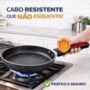 Ver imagem 4 de Frigideira Antiaderente 24cm para Fogão a Gás e Cooktop Fácil de Limpar