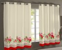 Ver imagem 1 de Cortina De Cozinha 2 00 X 1 50 Estampada:ramoseflores