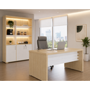 Ver imagem 1 de Conjunto Escritório Artany: Mesa e Estante c/ LED