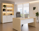 Ver imagem 1 de Conjunto Escritório Artany: Mesa e Estante c/ LED
