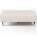 Ver imagem 6 de Kit 02 Puffs Decorativo Sala de Estar Bali W01 Pés Palito 120x50 cm Bouclê Cru - Lyam Lyam Decor