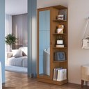 Ver imagem 1 de Sapateira 1 Porta com Espelho Paris Fidelitá Freijó