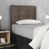 Cabeceira Estofada Cama Solteiro 90 cm Suede Marrom - 2