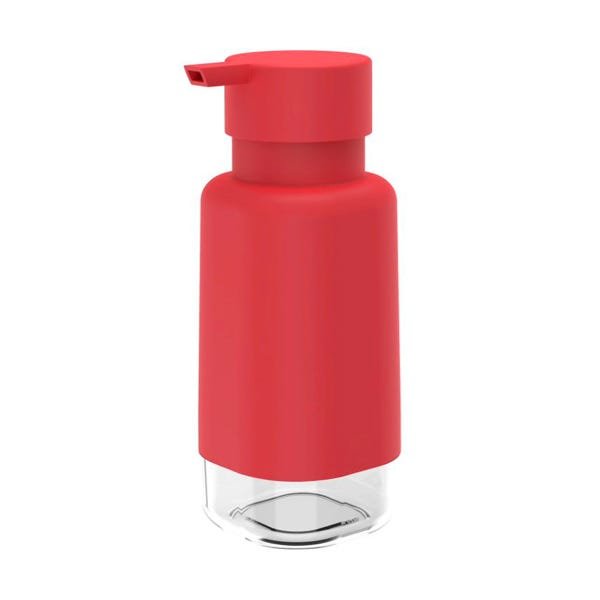 Dispenser Porta Detergente e Sabonete Líquido 500ml Trium - Ou - Vermelho