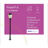 Poste Colonial P3 com 2,31M Preto Ideal - 2