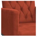 Ver imagem 6 de Poltrona Classic Pés Luís XV Suede Terracota - Doce Sonho Móveis