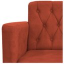 Ver imagem 6 de Kit 2 Poltronas Classic Pés Luís Xv Suede Terracota - Doce Sonho Móveis