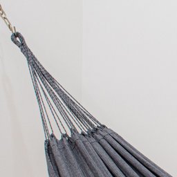 Rede de Dormir Casal Jeans Basic Mesclado Cinza Neblina - 4