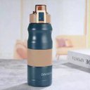 Ver imagem 5 de Garrafa Térmica Inox 500ml Isotérmica Camping Academia Azul
