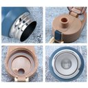 Ver imagem 7 de Garrafa Térmica Inox 500ml Isotérmica Camping Academia Azul
