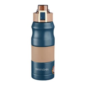 Garrafa Térmica Inox 500ml Isotérmica Camping Academia Azul