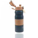 Ver imagem 2 de Garrafa Térmica Inox 500ml Isotérmica Camping Academia Azul