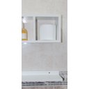 Ver imagem 3 de Kit Nicho + Prateleira 100% Mdf Branco para Banheiro - Bet