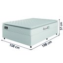 Ver imagem 4 de Cama Box Casal Queen Colchão Espuma D33 Pillow Top New Millenium Branco Hellen