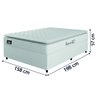 Cama Box Casal Queen Colchão Espuma D33 Pillow Top New Millenium Branco Hellen - 4
