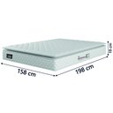Ver imagem 3 de Cama Box Casal Queen Colchão Espuma D33 Pillow Top New Millenium Branco Hellen
