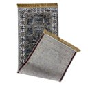 Ver imagem 4 de Passadeira Persa Royal Cinza 75x200cm Fio Acetinado - Decoração para Corredor