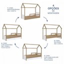 Ver imagem 3 de Cama Infantil Montessoriana sem Colchão Linha Infanto Aveiro Oak/Branco CM010 Completa Móveis