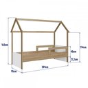 Ver imagem 4 de Cama Infantil Montessoriana sem Colchão Linha Infanto Aveiro Oak/Branco CM010 Completa Móveis