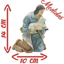 Presépio Imagens Em Resina Nascimento De Cristo 7 Peças - 3