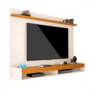 Ver imagem 1 de Painel para Tv até 75 Polegadas Ripado Brasil 183cm:off White/cedro