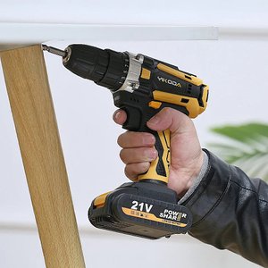 Furadeira Elétrica Recarregável sem Fio, Chave de Fenda Multifunções, - Yk-fm21-1