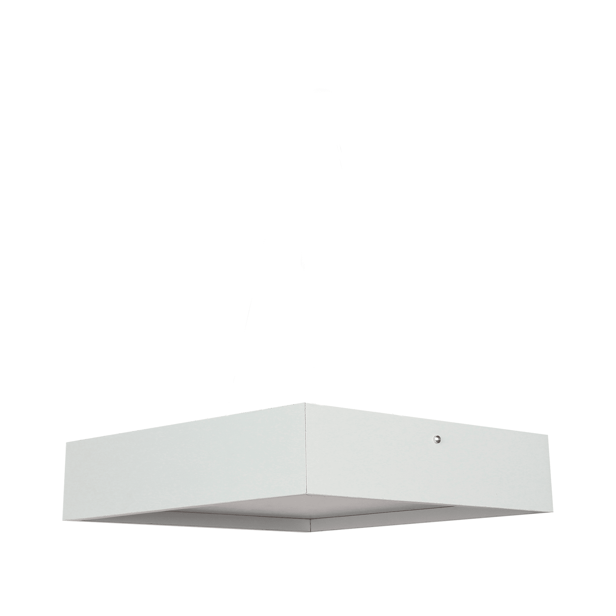 Plafon Quadrado Madeira Branco 25x25cm - 2