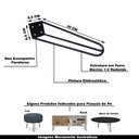 Ver imagem 5 de Pé de Metal 30 Cm Mesa de Canto Rack e Puffs Preto