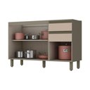 Ver imagem 2 de Balcão Pia 3 Portas 120Cm Henn Duna cristal