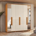 Ver imagem 1 de Guarda Roupa 2 Espelhos 6 Portas 230cm Veronese 165 Espazzo Madetec