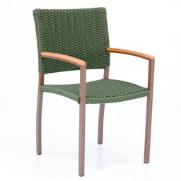 Jogo de Mesa Ripada 90cm + 4 Poltronas para Jardim - 5