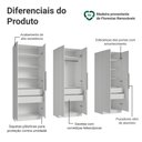 Ver imagem 4 de Guarda-roupa Modulado 240 Cm 6 Portas 6 Gavetas Branco Neo Madesa 03