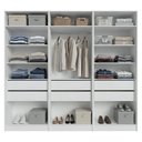 Ver imagem 5 de Guarda-roupa Modulado 240 Cm 6 Portas 6 Gavetas Branco Neo Madesa 03
