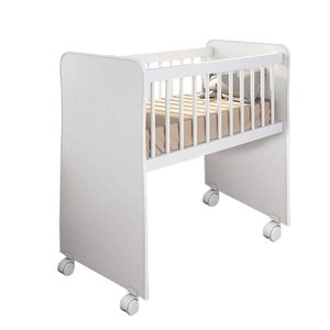 Mini Berço Moises com Rodízio e Colchão - D´rost - Branco