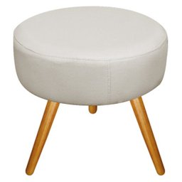 Kit 3 Puffs Sofia Palito Mel Suede Bege - 3