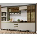 Ver imagem 2 de Cozinha Completa 6 Peças Connect Duna/cristal com Torre Quente e Cristaleira - Móveis Henn