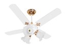 Ver imagem 1 de Ventilador De Teto New Zeta 4 Pás de MDF Branco/Cobre 110V Venti-Delta