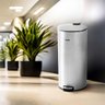 Lixeira Redonda 30 Litros Inox Tampa Pedal Vonder - 2
