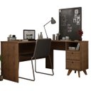 Ver imagem 1 de Mesa em L para Escritório Havana Madeirado - Gelius Móveis