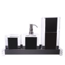Ver imagem 1 de Kit Lavabo com 4 Peças Luxo Acrílico Preto