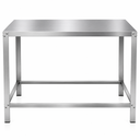 Ver imagem 1 de Bancada Inox 100x50 Mesa de Trabalho Profissional