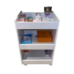 Carrinho Auxiliar Mdp Manicure 3 Bandejas para Esmaltes Ajl Store