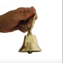 Ver imagem 3 de Sino Campanhia Liso De Mão Mesa 13 Cm Bronze Decoração