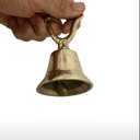 Ver imagem 2 de Sino Campanhia Liso De Mão Mesa 13 Cm Bronze Decoração