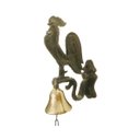 Ver imagem 3 de Sino Galo Bronze Base Alumínio Parede Fazenda Sítios Granjas